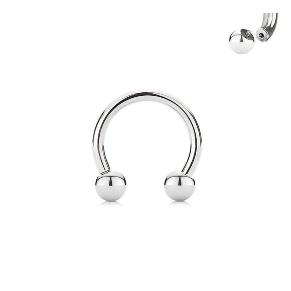 Horseshoe Circular Barbell 316L Surgical Steel Internally Threaded - Picture 1 of 1